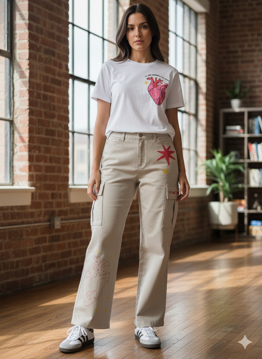 Pantalón Cargo My Heart Knows the Way
