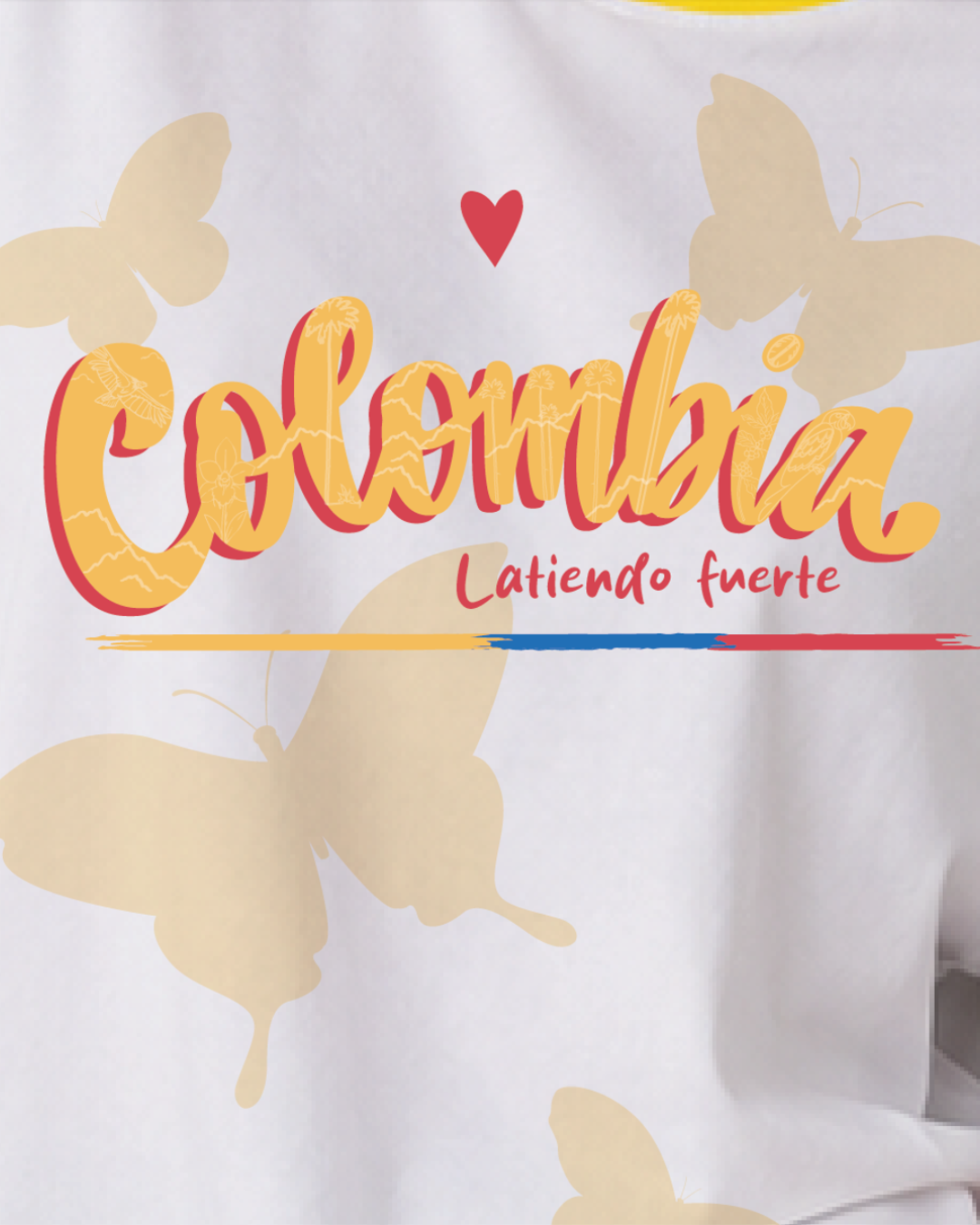 Camiseta Colombia Latiendo Fuerte