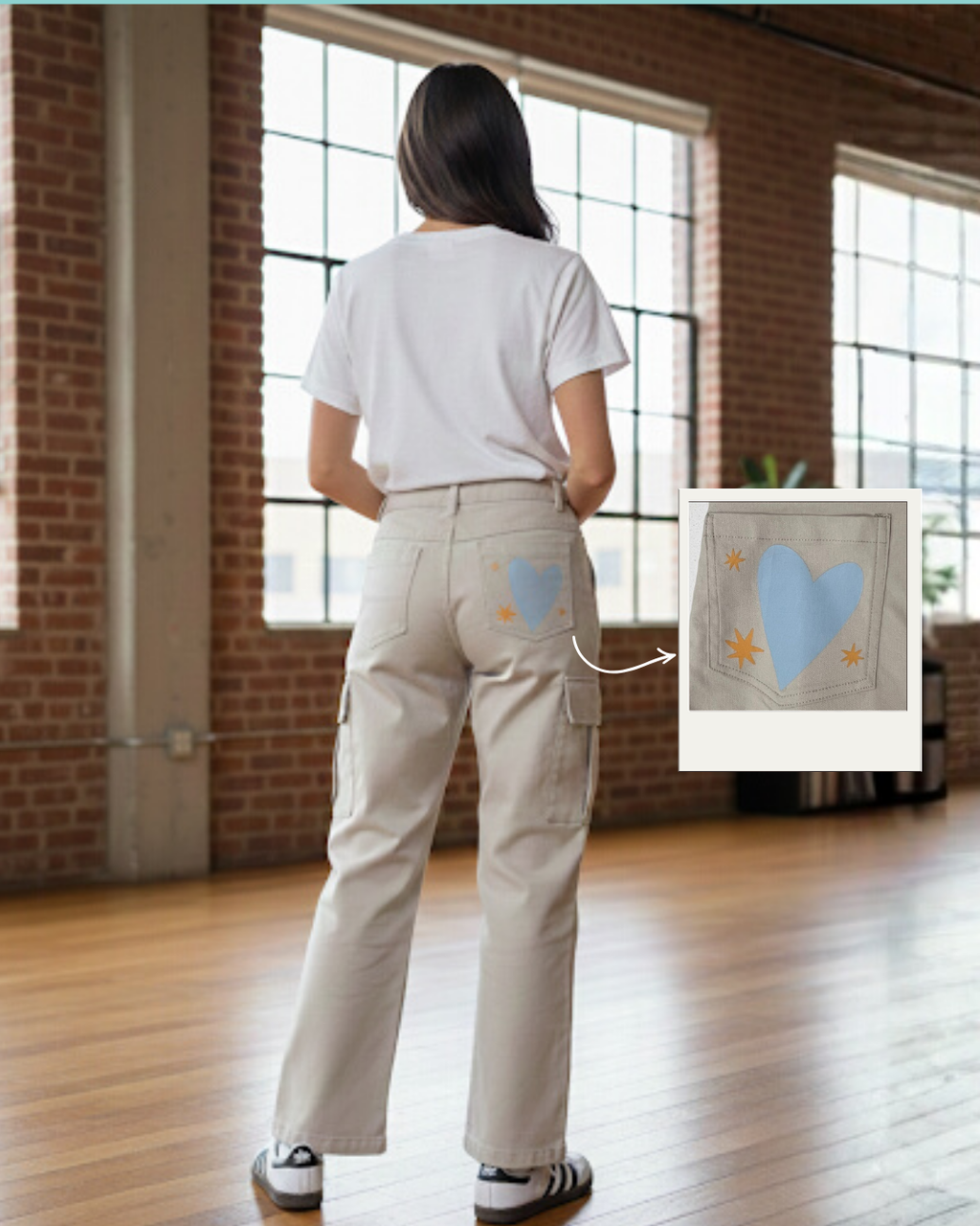 Pantalón Cargo My Heart Knows the Way