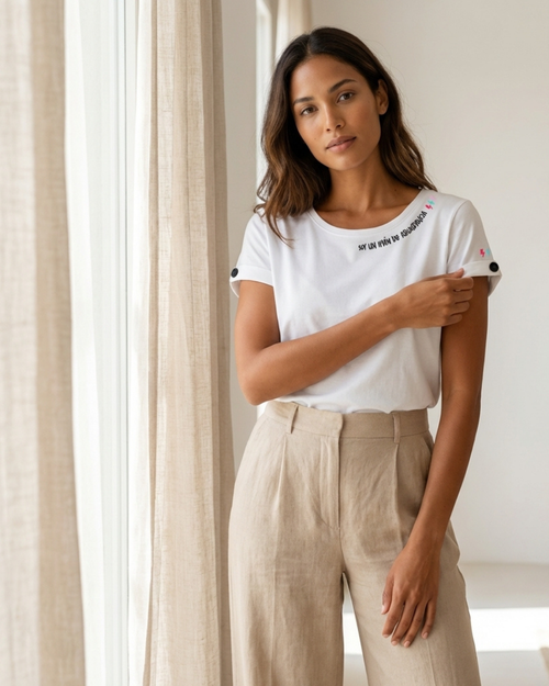 Camiseta Soy un Iman de Abundancia – Cuello