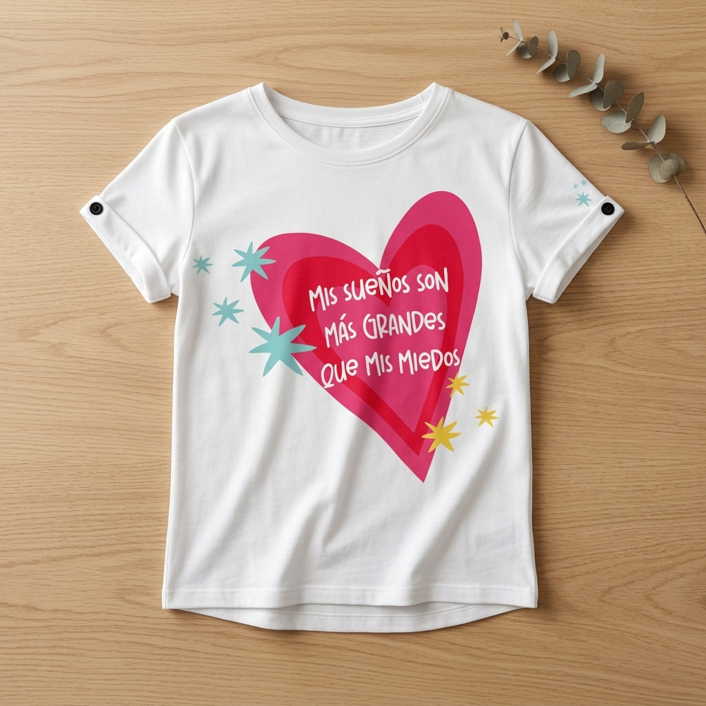 Camiseta Mis Sueños son más Grandes que Mis Miedos